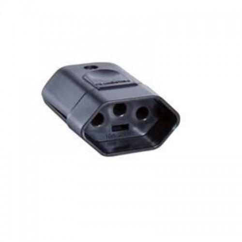 plug femea 10A preto
