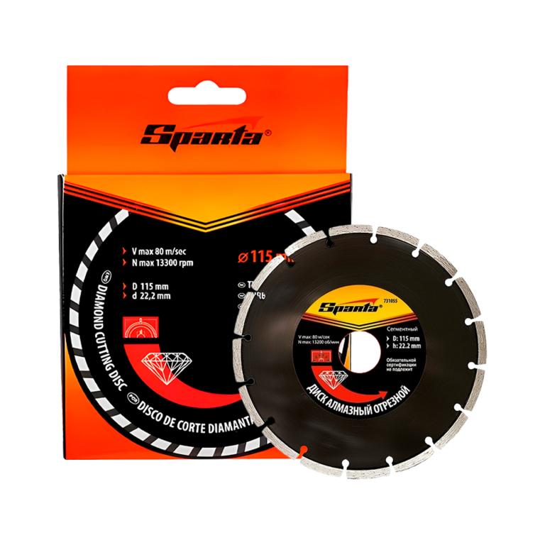 Disco Corte Alvenaria 4x22 Segmentado Preto Sparta