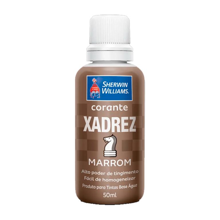 corante marrom xadrez