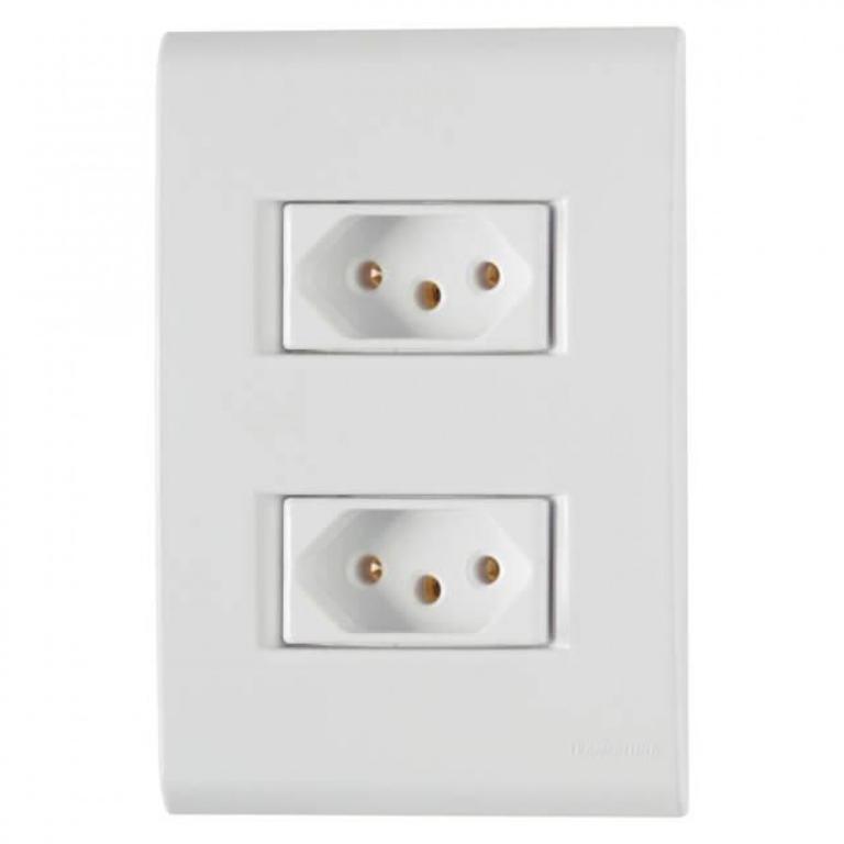 Tomada dupla 10A Tramontina Aria