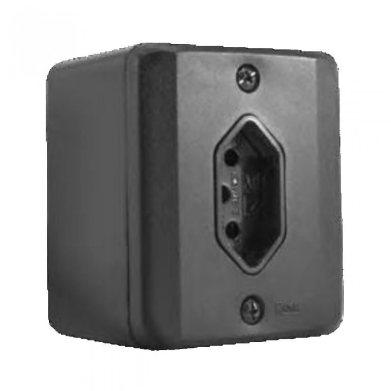 Tomada 10A sobrepor preta