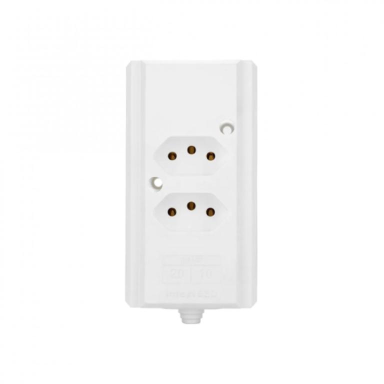 regua 2 tomadas 20A branca sem fio