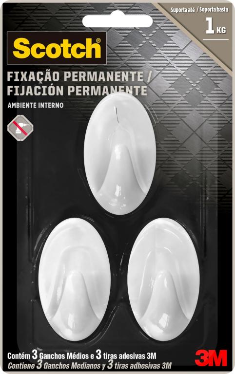 Gancho adesivo 3M - unidade