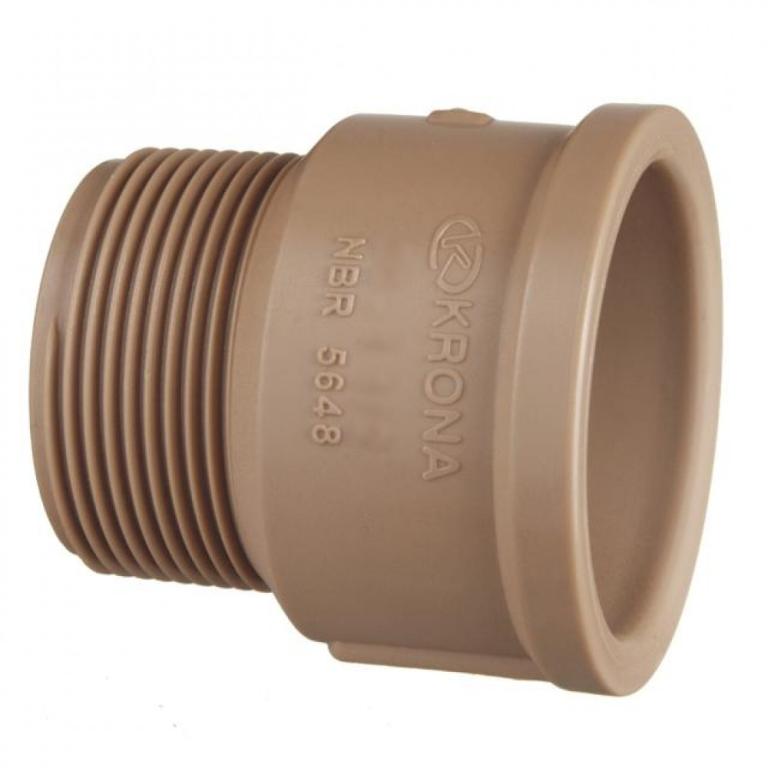 luva marrom 20x1/2 macho Adaptador Curto