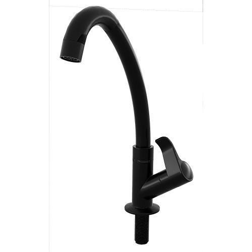 Torneira pia plastico preta  bancada socel