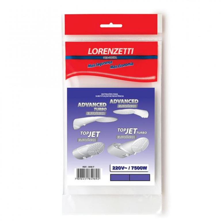 Resistência 220V 7500W Eletronica Lorenzetti advanced Top Jet original