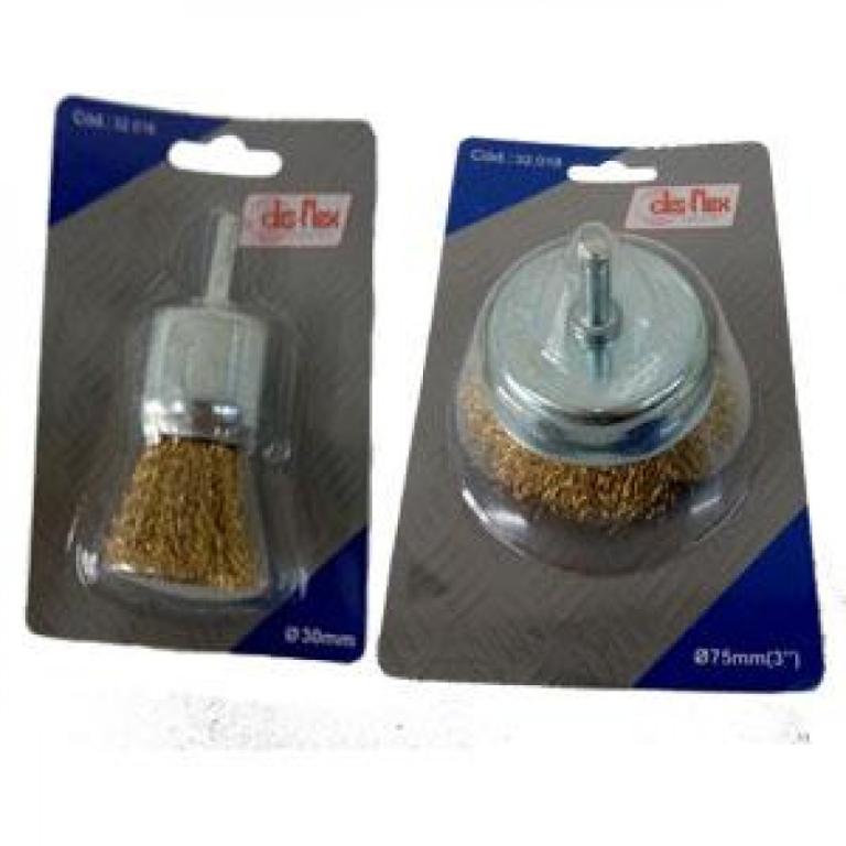 Escova de aço tipo pincel 12 mm furadeira