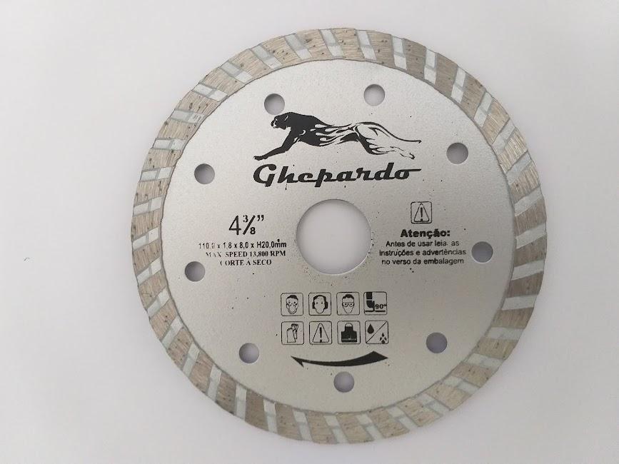 Disco Corte Alvenaria 4x20 turbo Cinza Guepardo
