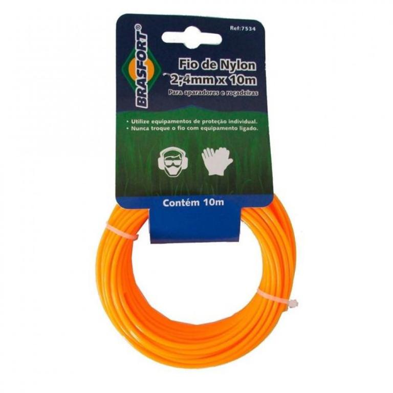 fio de nylon roçadeira 2,4mm