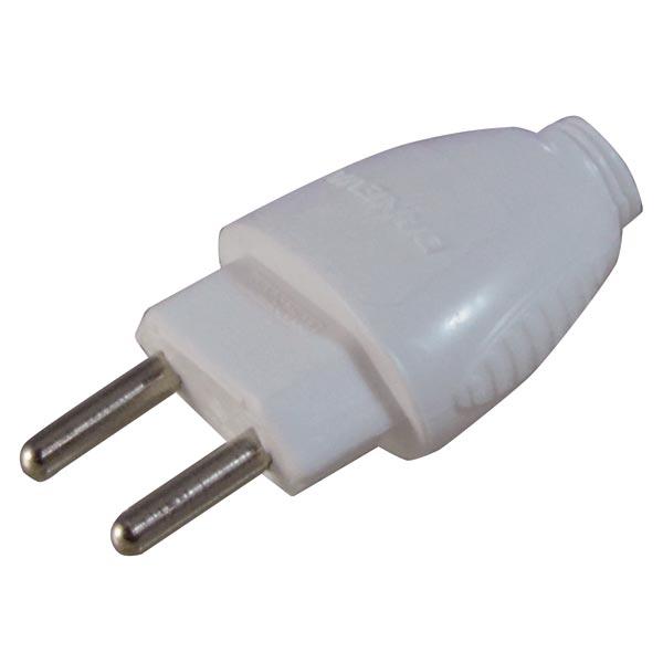 Plug macho 20A 2P cinza