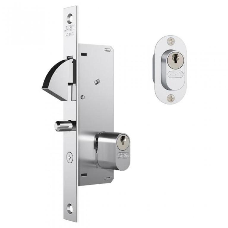 Fechadura porta de correr chave simples