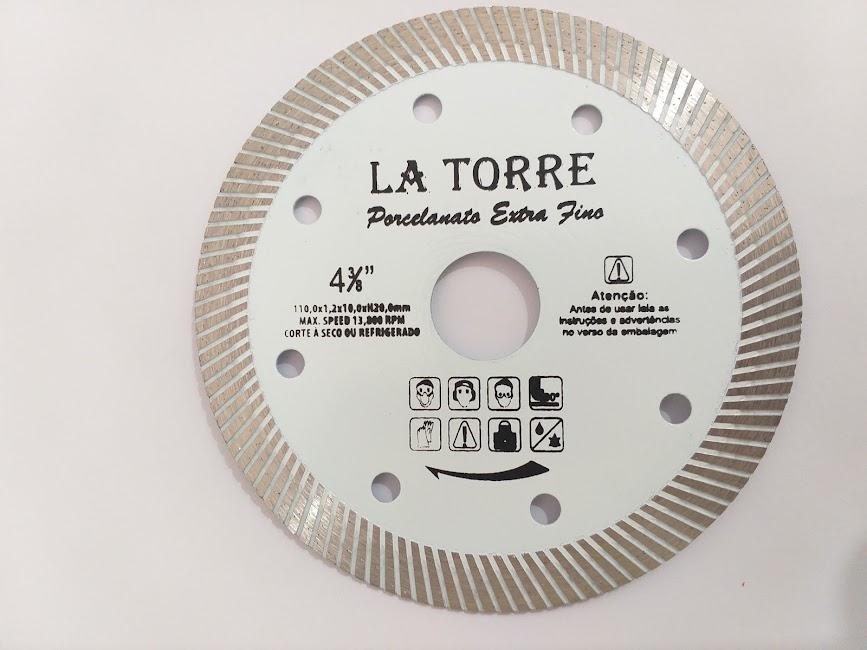 Disco Corte Porcelanato 4x20 turbo extra fino Branco La Torre
