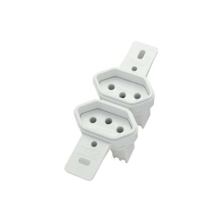 Tomada dupla 10A sem espelho