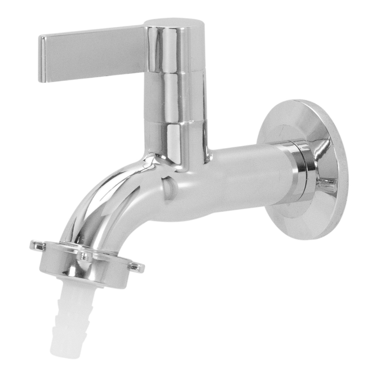 Torneira Jardim Plastico Cromado Furkin