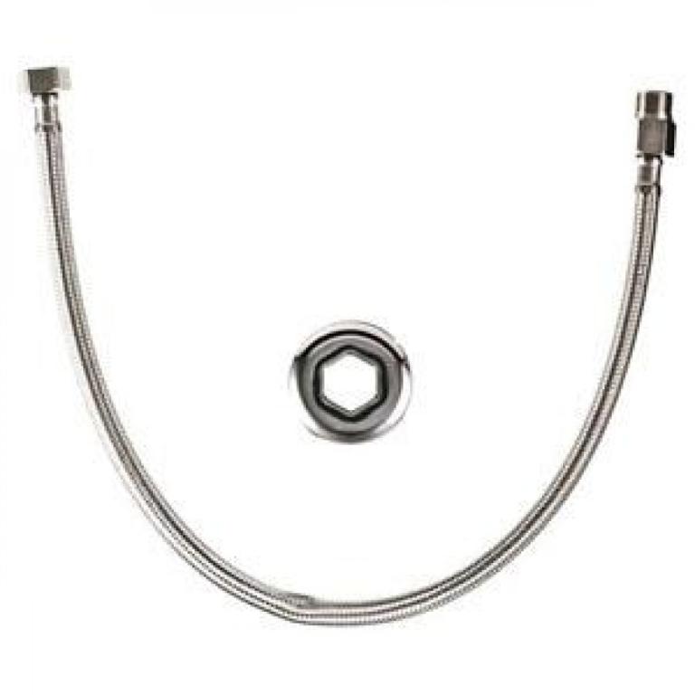 Engate flexivel rabicho 60 cm inox Furkin