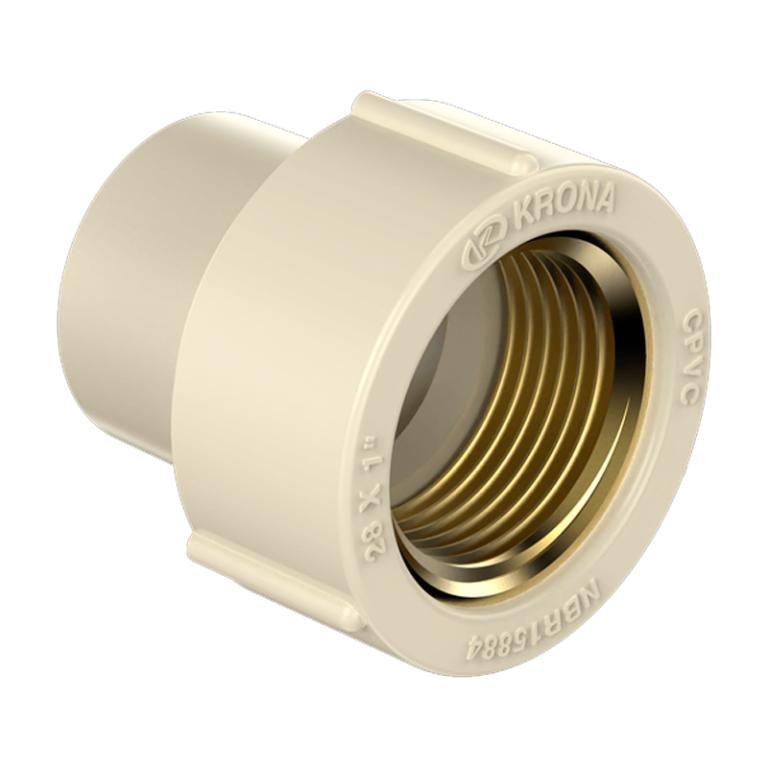 luva branca femea 3/4x22mm agua quente