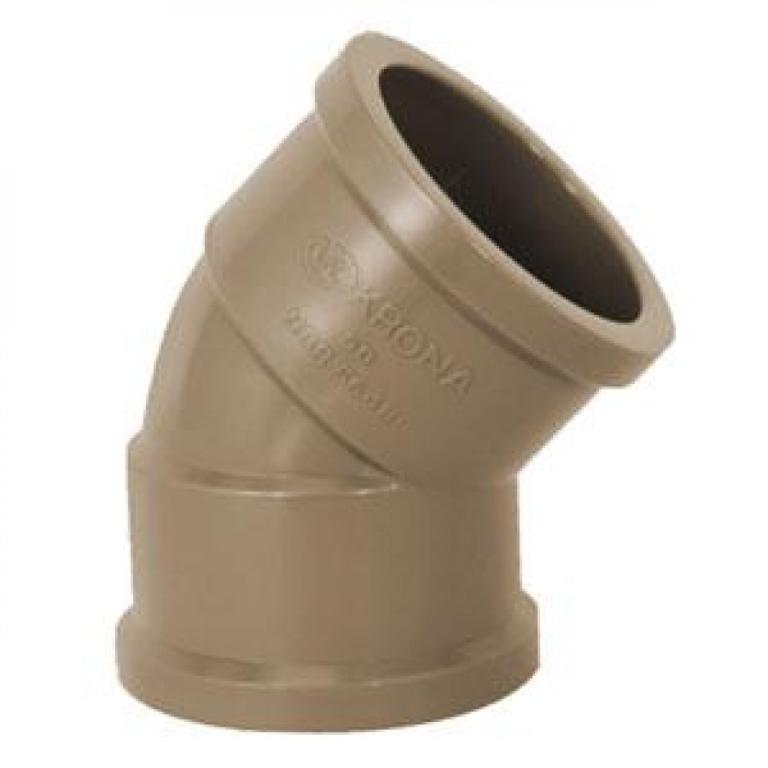 cotovelo marrom 45 graus 32mm