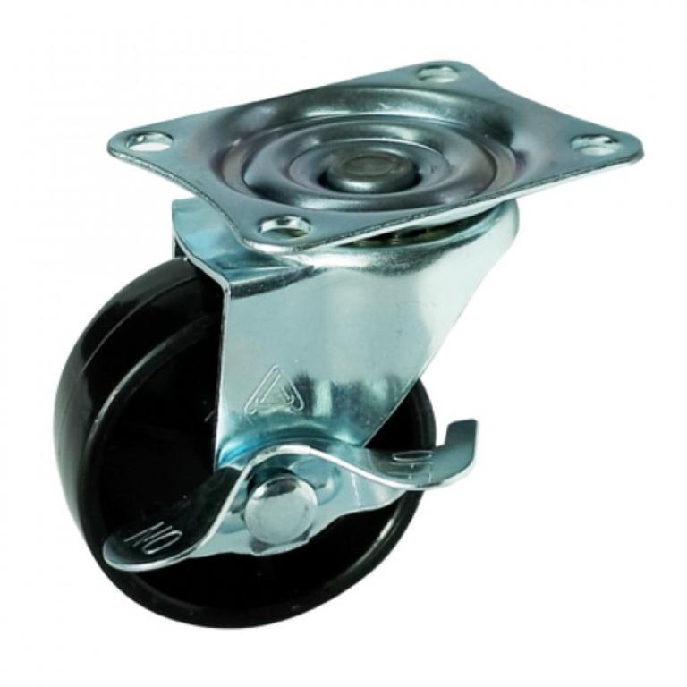 rodinha preta 75mm 50kg