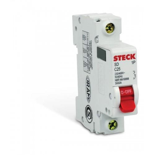 disjuntor unipolar 10A steck