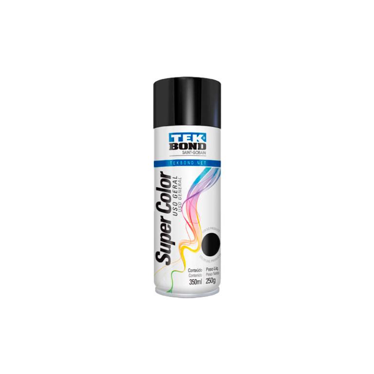 Spray Preto Brilhante Tek Bond