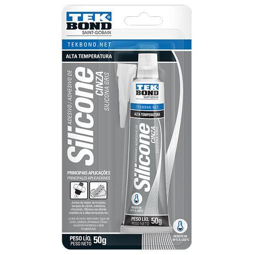 Silicone alta temperatura cinza bisnaga