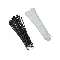 ABRACADEIRA NYLON 200 X 2,5 PRETA - PACOTE 100 PCS