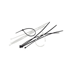 ABRACADEIRA NYLON 400 X 7,6 BRANCA - PACOTE 100 PCS