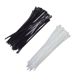 ABRACADEIRA NYLON 400 X 7,6 PRETA - PACOTE 100 PCS