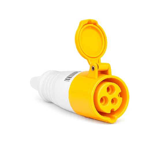 ACOPLAMENTO 2P+T 16A 4H AMARELO OMG-3054