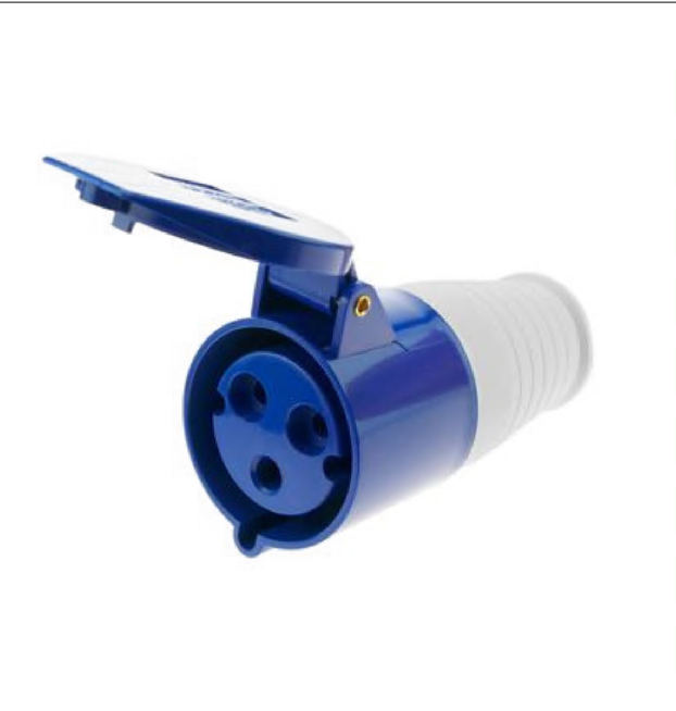 ACOPLAMENTO 2P+T 32A 6H AZUL OMG-3256