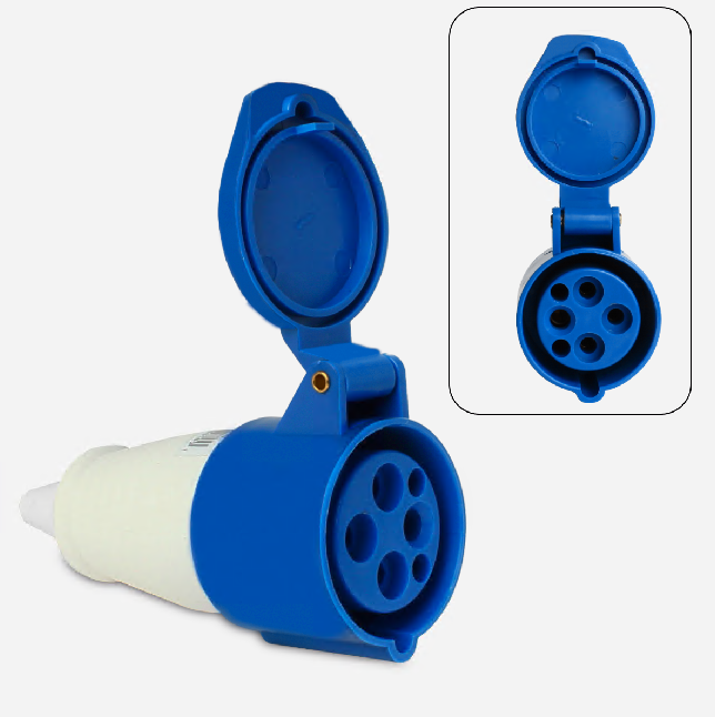 ACOPLAMENTO 3P+T 16A 9H AZUL OMG-4059