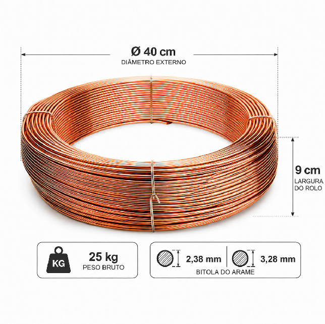 ARAME ARCO SUBMERSO EL12 2,38MM