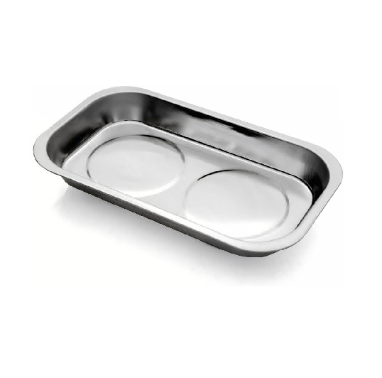 BANDEJA MAGNETICA INOX RETANGULAR 140MM X 240MM X 40MM