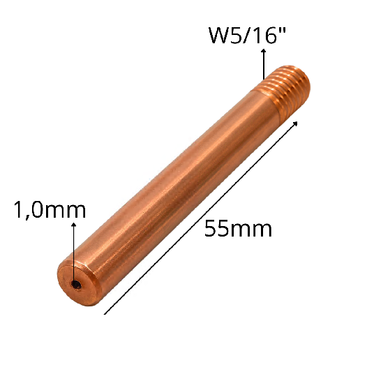 BICO CONTATO 1,00 X 55 MM W5/16'' OT-052