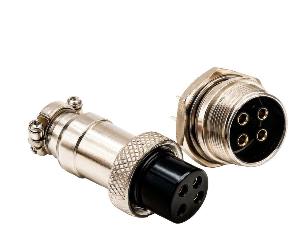 CONECTOR MIKE 2 VIAS CIRCULAR MACHO E FEMEA