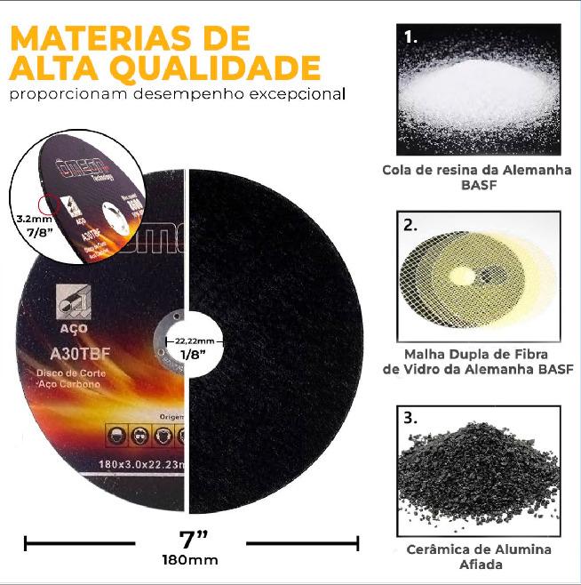 DISCO CORTE SUPER 7'' X 1/8'' X 7/8'' A.C.