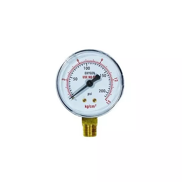 MANOMETRO OXIGENIO 0-15 KG/CM²