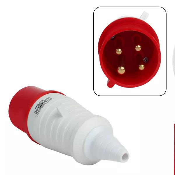 PLUG 3P+T 32A 6H VERMELHO OMG-4276