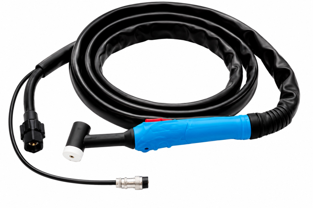 TOCHA TIG 26 GATILHO PORCA M16 X 1,5 + CONECTOR MIKE 2 VIAS
