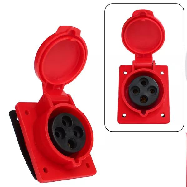 TOMADA EMB. 3P+T 32A 6H VERMELHO OMG-4246