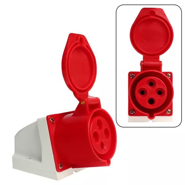 TOMADA SOB. 3P+T 32A 6H VERMELHO OMG-4206