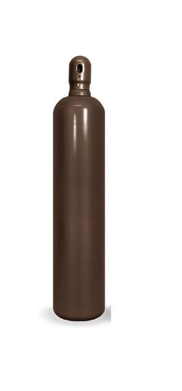 Cilindro Argônio 40 litros 7m3 Marrom VAZIO  (Mistura)