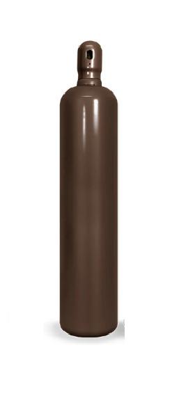 Cilindro Argônio 50 litros 10m3 Marrom Homologado VAZIO  (Mistura)