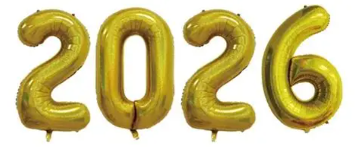 KIT BALAO METALIZADO 2026 DOURADO 16'' 40CM (YOSS)