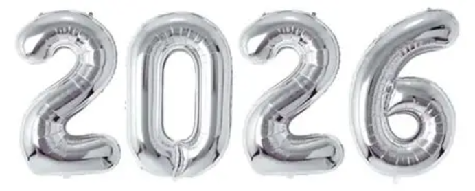 KIT BALAO METALIZADO 2026 PRATA 16'' 40CM (YOSS)