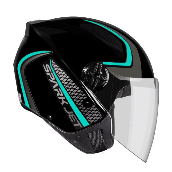 CAPACETE SPARK JET SPEED PT/TIF 56 (EBF)