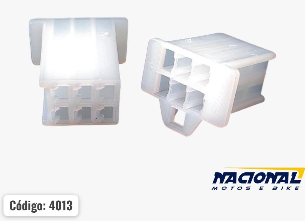 CONECTOR CHAVE LUZ 6 VIAS MACHO (EMBUS)