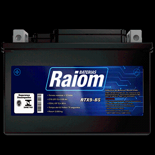BATERIA CB 500/XT600/SHADOW600 9BS (RAIOM)