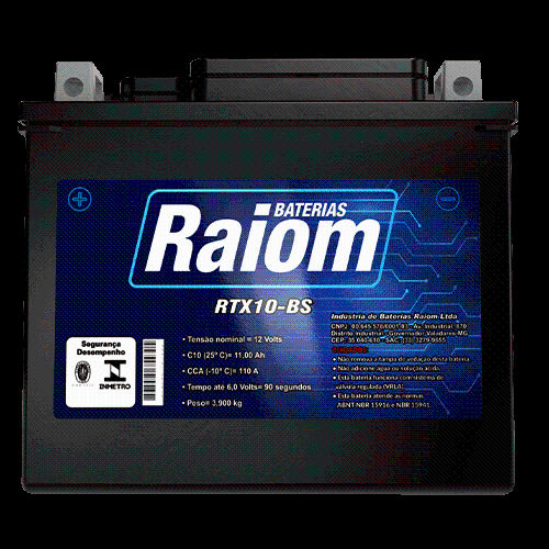 BATERIA CBR 1100 KAWA/VRF 750F 10BS (RAIOM)