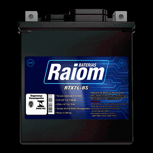 BATERIA TORN/TWI/TITAN 150 7BS (RAIOM)